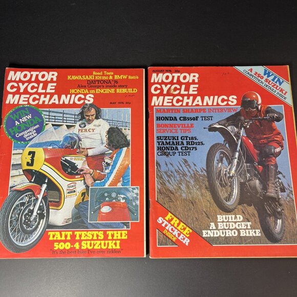 Vtg. 9x Motor Cycle Mechanic Magazines 1973 - 1976 Bikes Printed In England - Picture 4 of 16